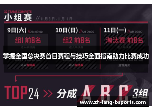 掌握全国总决赛首日赛程与技巧全面指南助力比赛成功