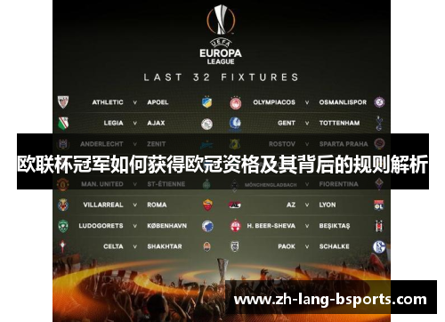 欧联杯冠军如何获得欧冠资格及其背后的规则解析